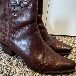 Charlie 1 Horse Brown Leather Western Boots